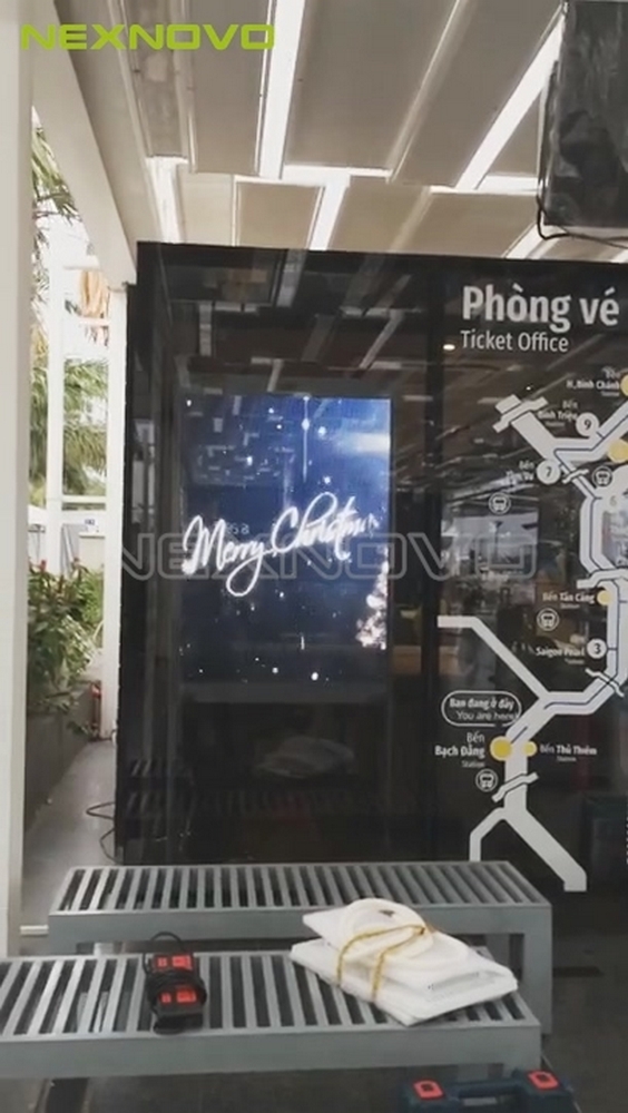 越南西贡水吧透明LED显示屏项目(图10)