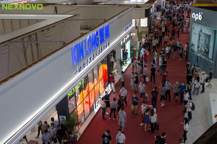 晶泓LED光电玻璃屏,建博会大放异彩,燃爆展会现场!(图4)